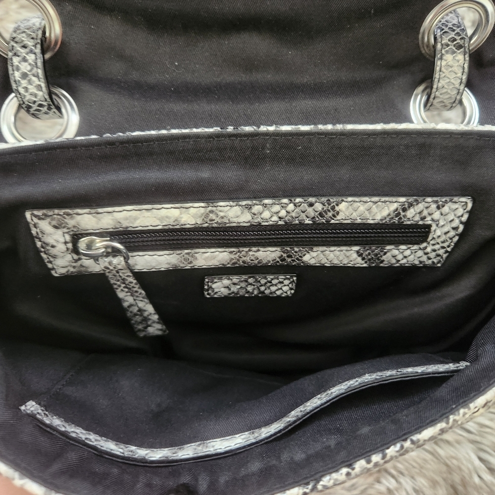 Circus NY by Sam Edelman Quilted Snakeskin Chain Handle Handbag - Picture 5 of 9